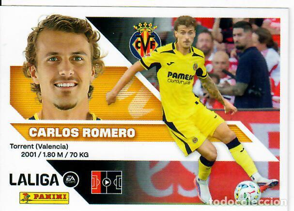 Football Stickers: CROMO PANINI LIGA ESTE 26 27 - FICHAJE N&ordm; 4 - CARLOS ROMERO - VILLARREAL - 2&ordf; EDICI&Oacute;N