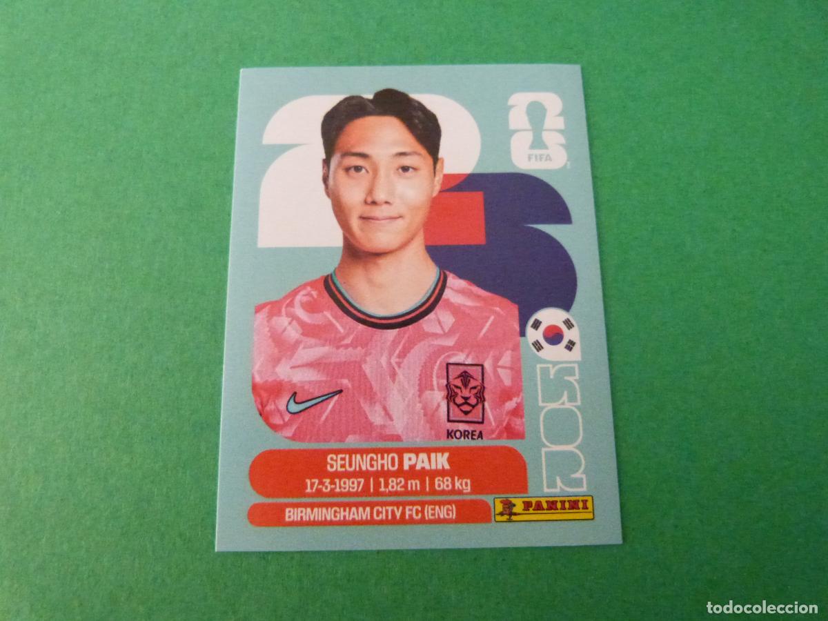 Football Stickers: CROMO FUTBOL PAIK SEUNG HO KOREA DEL SUR SIN PEGAR N&ordm; 14 KOR 14 MUNDIAL 2026 PANINI