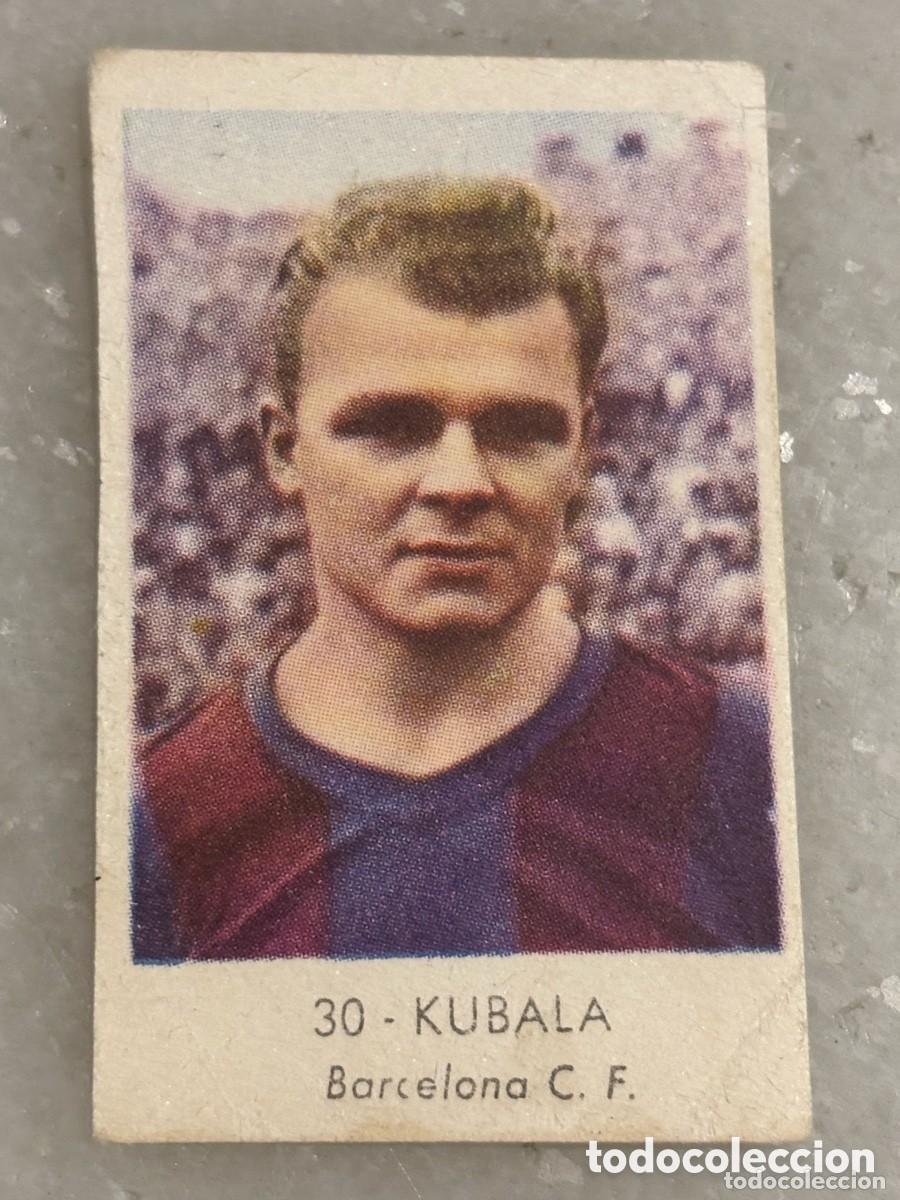 Football Stickers: Cromo f&uacute;tbol Kubala FC Barcelona. Ruiz Romero 1957/58
