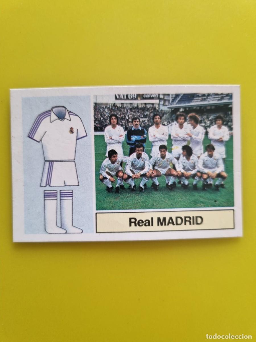 Cromos de f&uacute;tbol: CROMO DE F&Uacute;TBOL LIGA ESTE 82 83 1982 1983 ALINEACIONES REAL MADRID DESPEGADO AR926