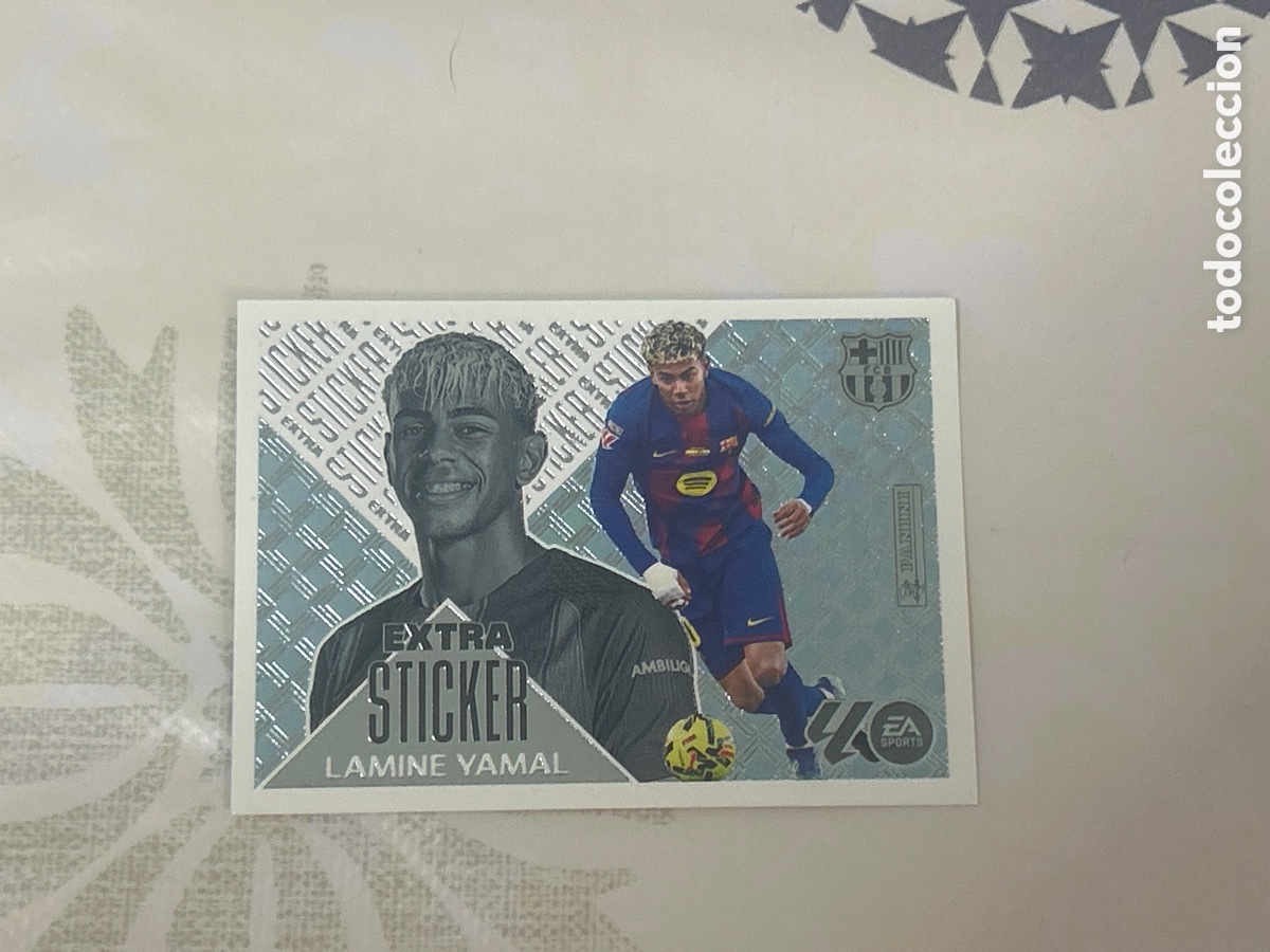Cromos de f&uacute;tbol: Extra sticker lamine yamal