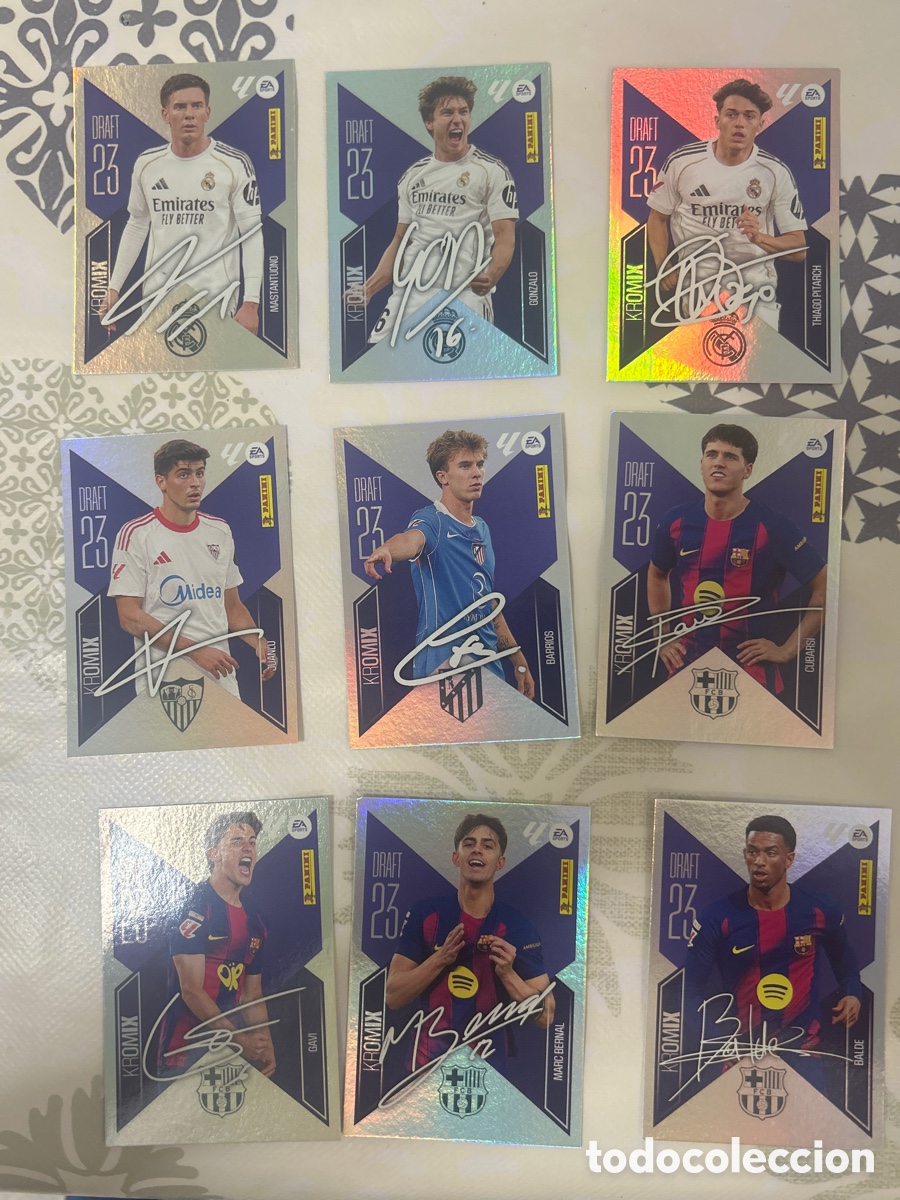 Cromos de f&uacute;tbol: Cromos draft 23 liga este 26/27