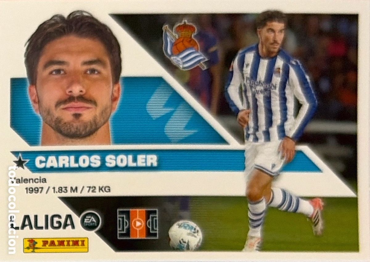 Cromos de f&uacute;tbol: 14.- Carlos Soler (R. SOCIEDAD) - COLECCIONES ESTE 2026/27 (PANINI)