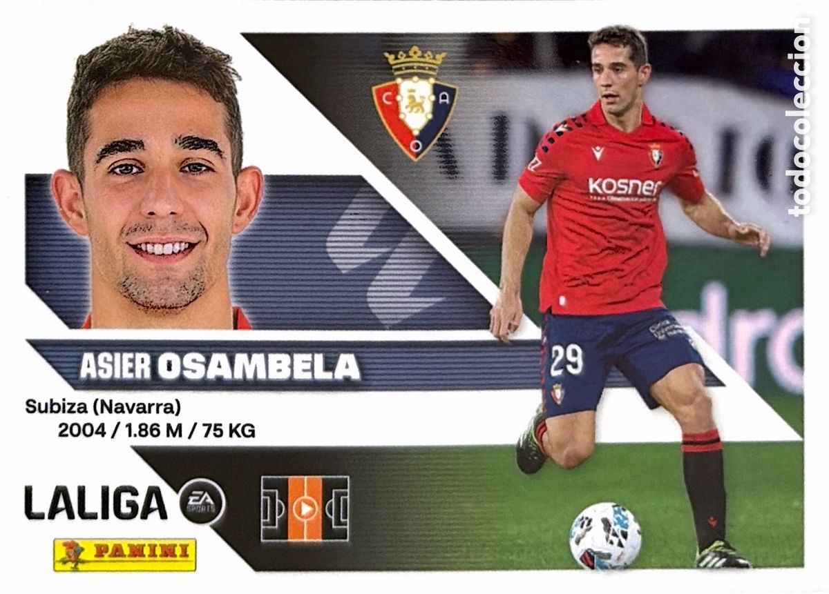 Cromos de f&uacute;tbol: 10.- Osambela (OSASUNA) - COLECCIONES ESTE 2026/27 (PANINI)
