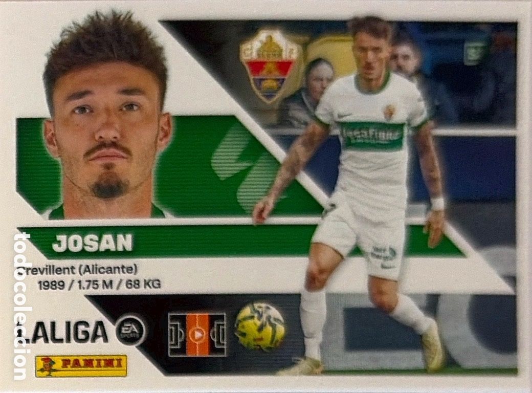 Cromos de f&uacute;tbol: 15.- Josan (ELCHE) - COLECCIONES ESTE 2026/27 (PANINI)