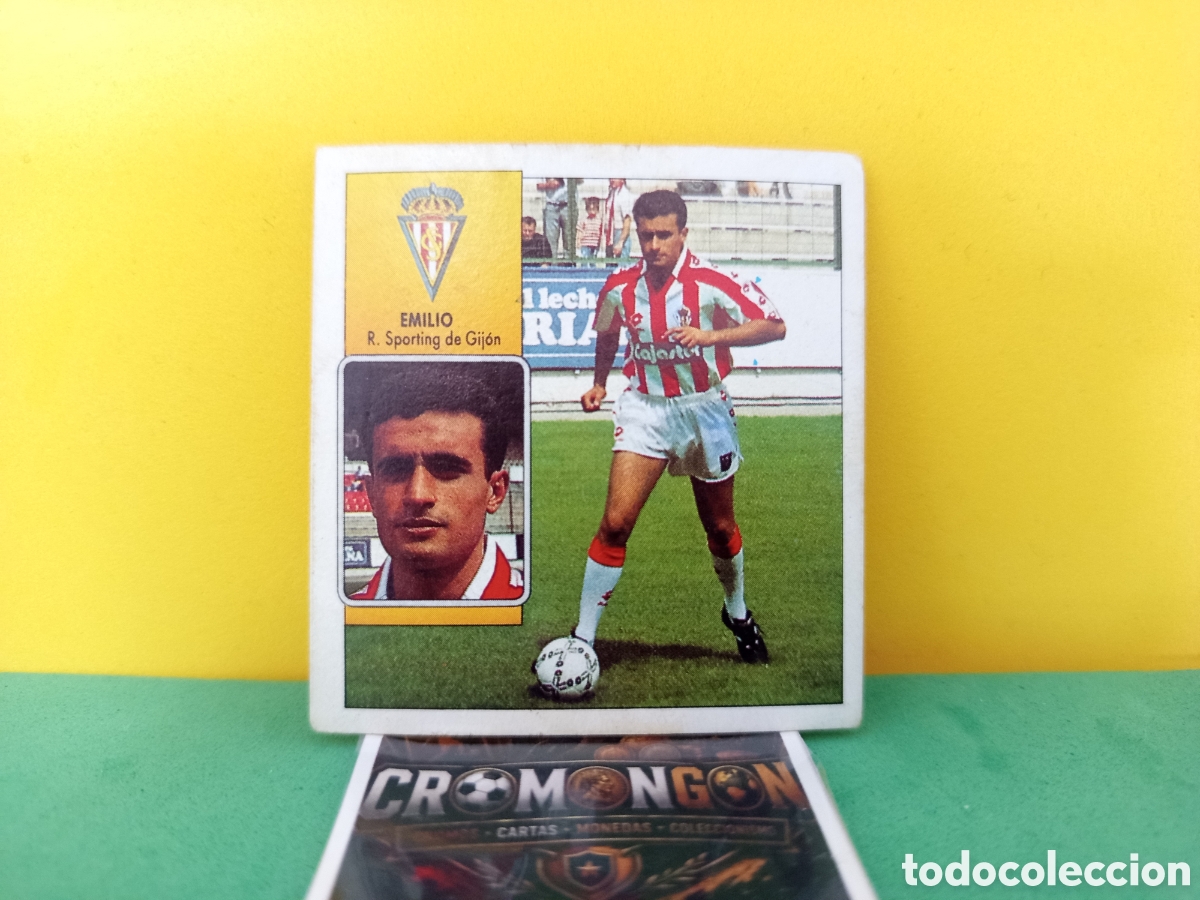Cromos de f&uacute;tbol: ❇️ CROMO ⚽ EMILIO SPORTING DE GIJ&Oacute;N COLOCA LIGA 92 93 1992 1993 ESTE DESPEGADO ❇️