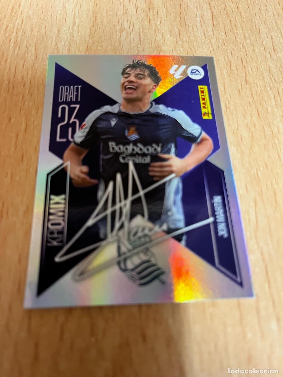 Cromos de f&uacute;tbol: LIGA ESTE 2026 2027 26 27 PANINI N&ordm; K13 JON MARTIN REAL SOCIEDAD DRAFT 23 KROMIX
