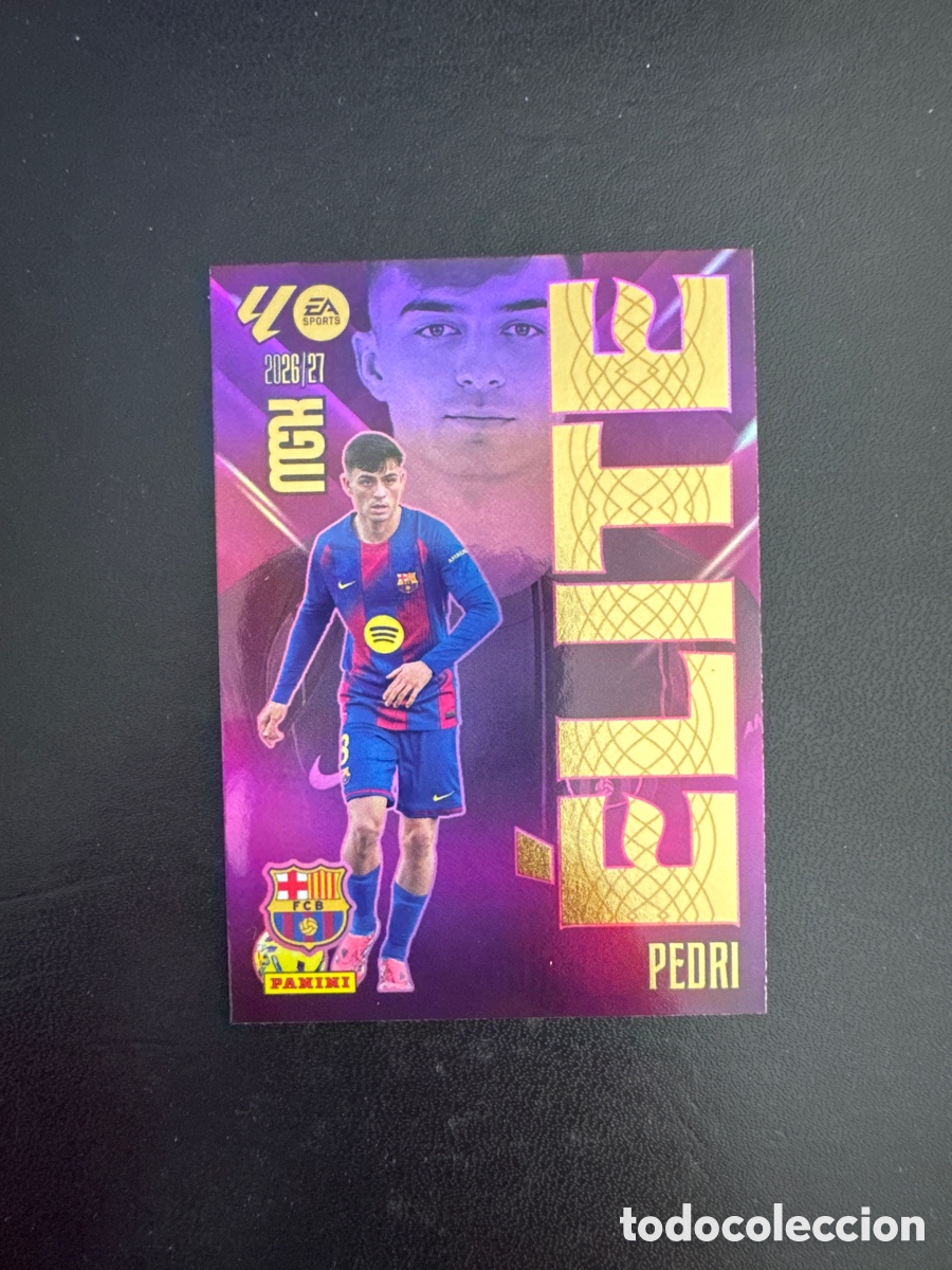 Cromos de f&uacute;tbol: PEDRI ELITE NUMERO 15 MEGACRACKS 2026 2027