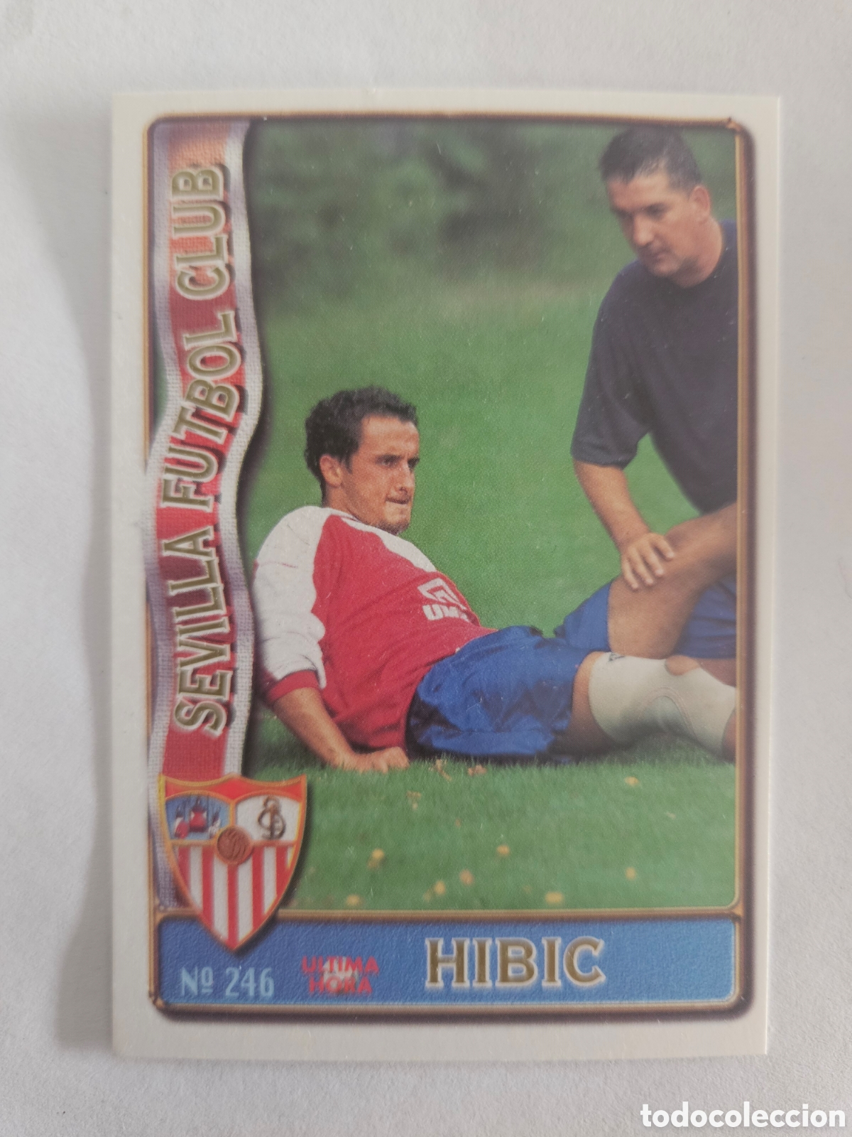 Cromos de f&uacute;tbol: 246 HIBIC (Sevilla FC) &Uacute;LTIMA HORA. Las Fichas de la Liga 1996 1997 96 97 (Mundicromo)