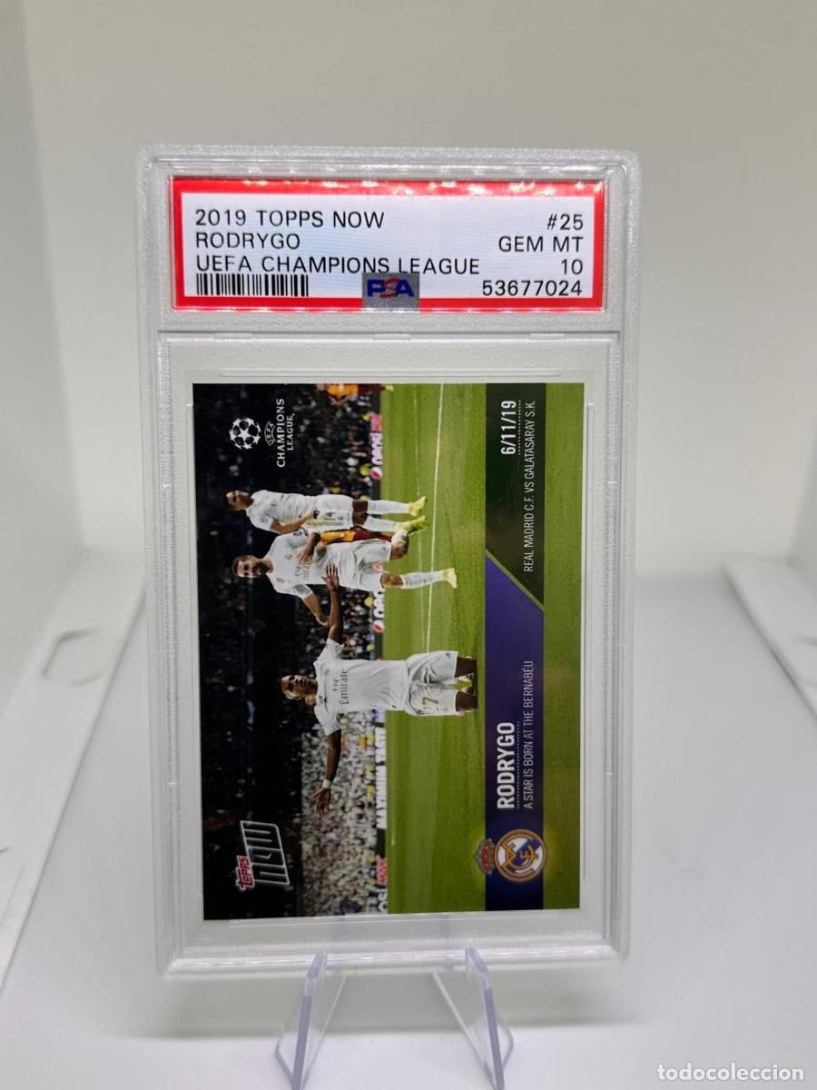 Cromos de f&uacute;tbol: Rookie Rodrygo #25 Real Madrid Topps Now 2019 PSA 10
