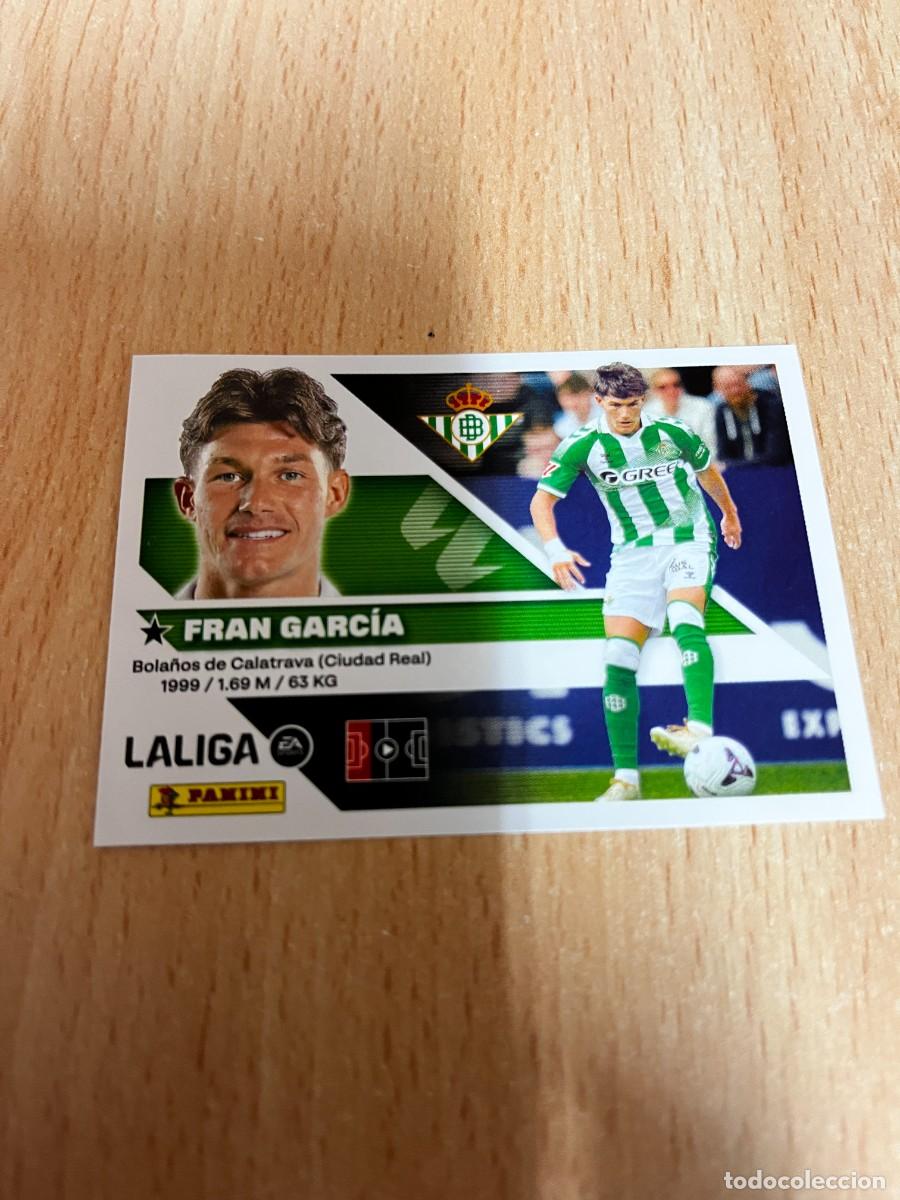 Cromos de f&uacute;tbol: LIGA ESTE 2026 2027 26 27 PANINI N&ordm; 6 FRAN GARCIA BETIS FICHAJE