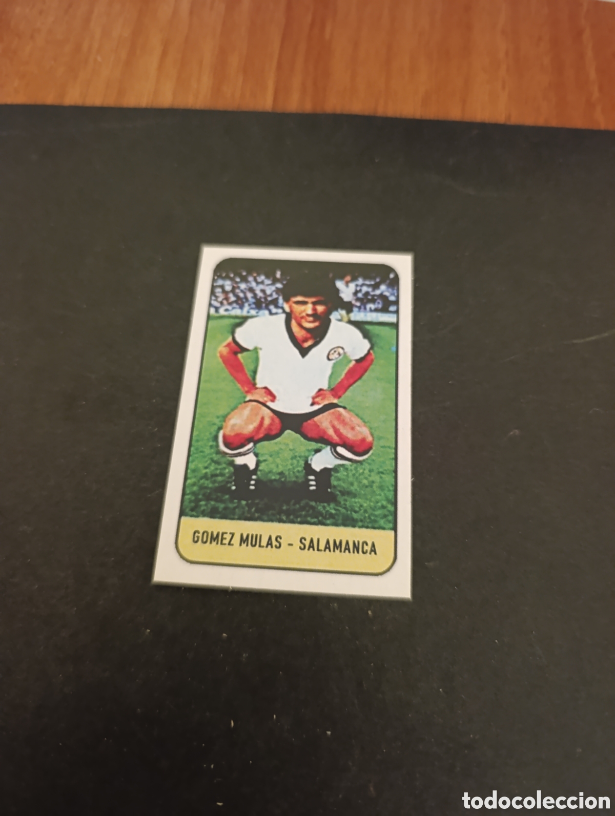 Cromos de f&uacute;tbol: Cromo G&oacute;mez Mulas UD Salamanca Liga Este 78 79, ampliaci&oacute;n de la colecci&oacute;n.