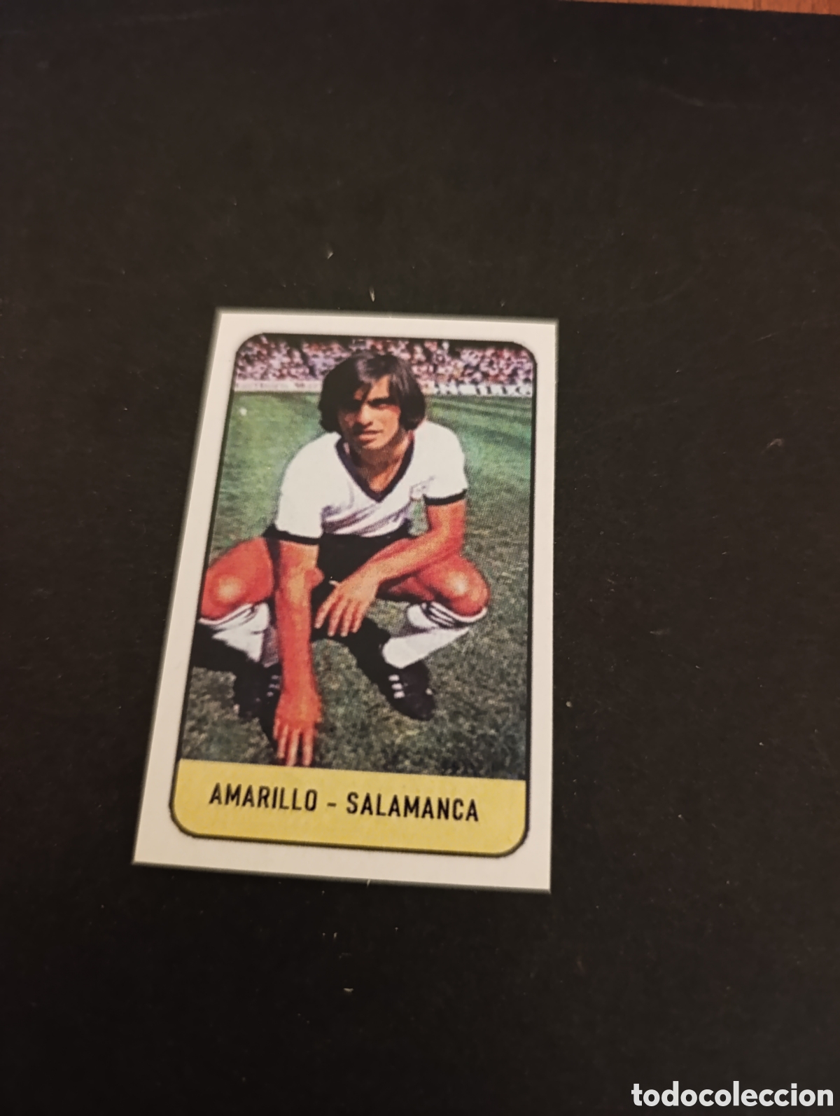 Cromos de f&uacute;tbol: Cromo Amarillo UD Salamanca Liga Este 78 79, ampliaci&oacute;n de la colecci&oacute;n.