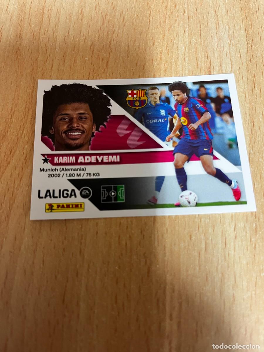 Cromos de f&uacute;tbol: LIGA ESTE 2026 2027 26 27 PANINI N&ordm; 19 ADEYEMI BARCELONA FICHAJE