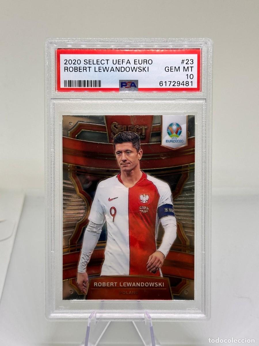 Cromos de f&uacute;tbol: Lewandowski #23 Poland Panini Select Euro 2020 PSA 10