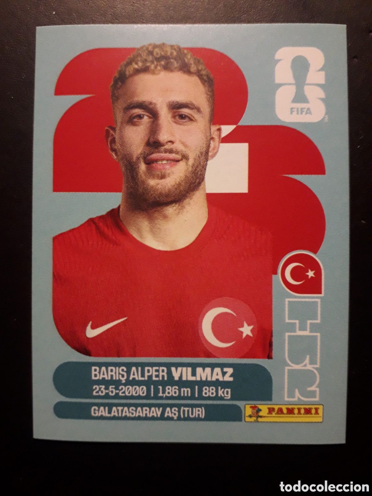 Cromos de f&uacute;tbol: VILMAZ TURQU&Iacute;A TUR 18 MUNDIAL F&Uacute;TBOL 2026 FIFA WORLD CUP PANINI SIN PEGAR PEDIDO M&Iacute;NIMO 3&euro;