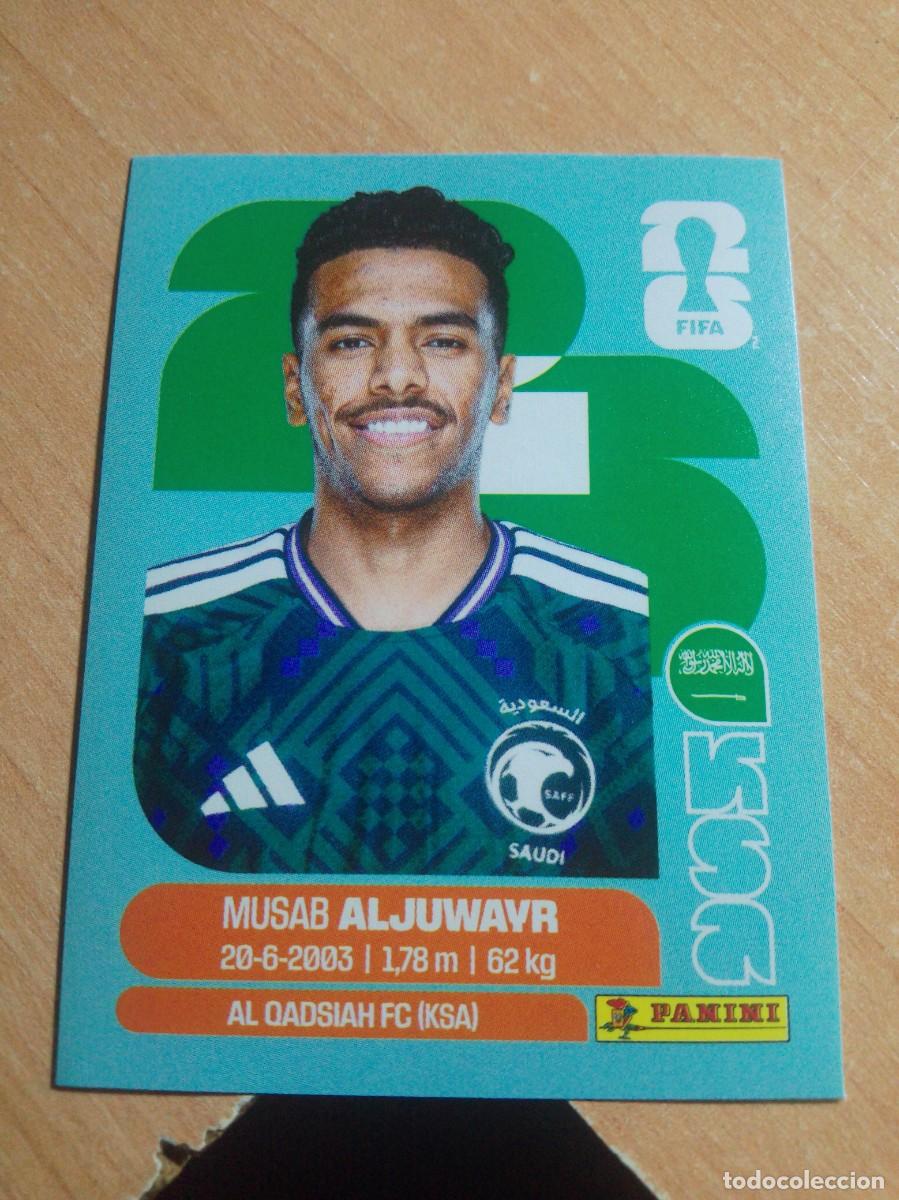 Cromos de f&uacute;tbol: ALJUWAYR ARABIA SAUD&Iacute; KSA 9 MUNDIAL FIFA WORLD CUP 2026 26 PANINI STICKERS NUEVO