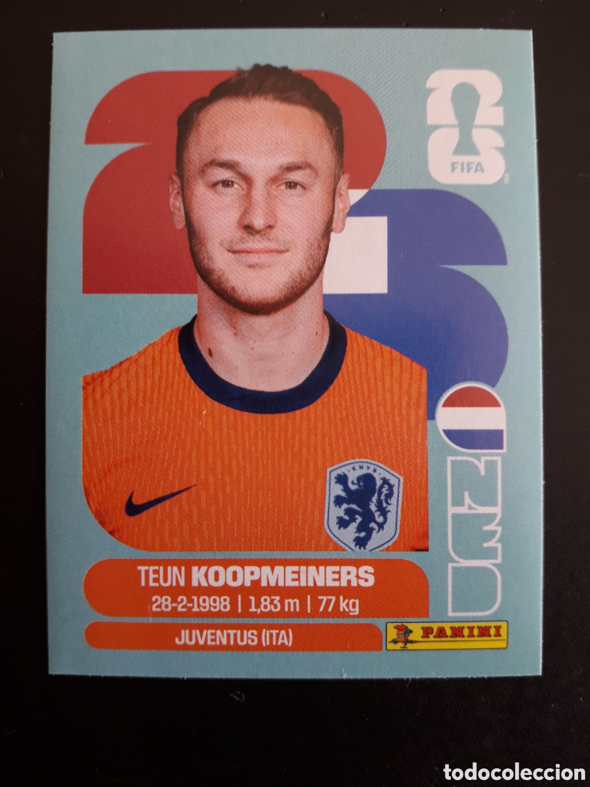 Cromos de f&uacute;tbol: KOOPMEINERS HOLANDA/PA&Iacute;SES BAJOS NED 12 MUNDIAL F&Uacute;TBOL 2026 FIFA WORLD CUP PANINI PEDIDO M&Iacute;NIMO 3&euro;