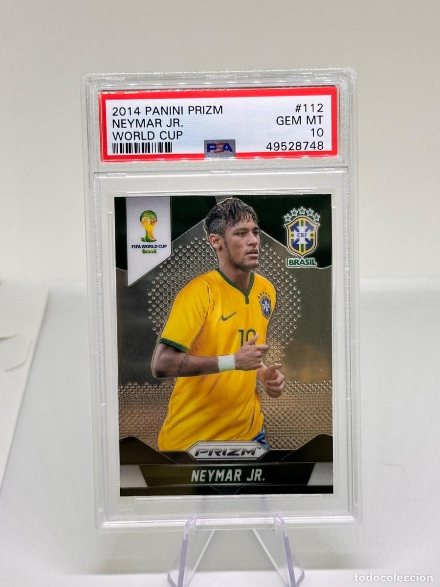 Cromos de f&uacute;tbol: Neymar #112 Brasil Panini Primz World Cup 2014 PSA 10