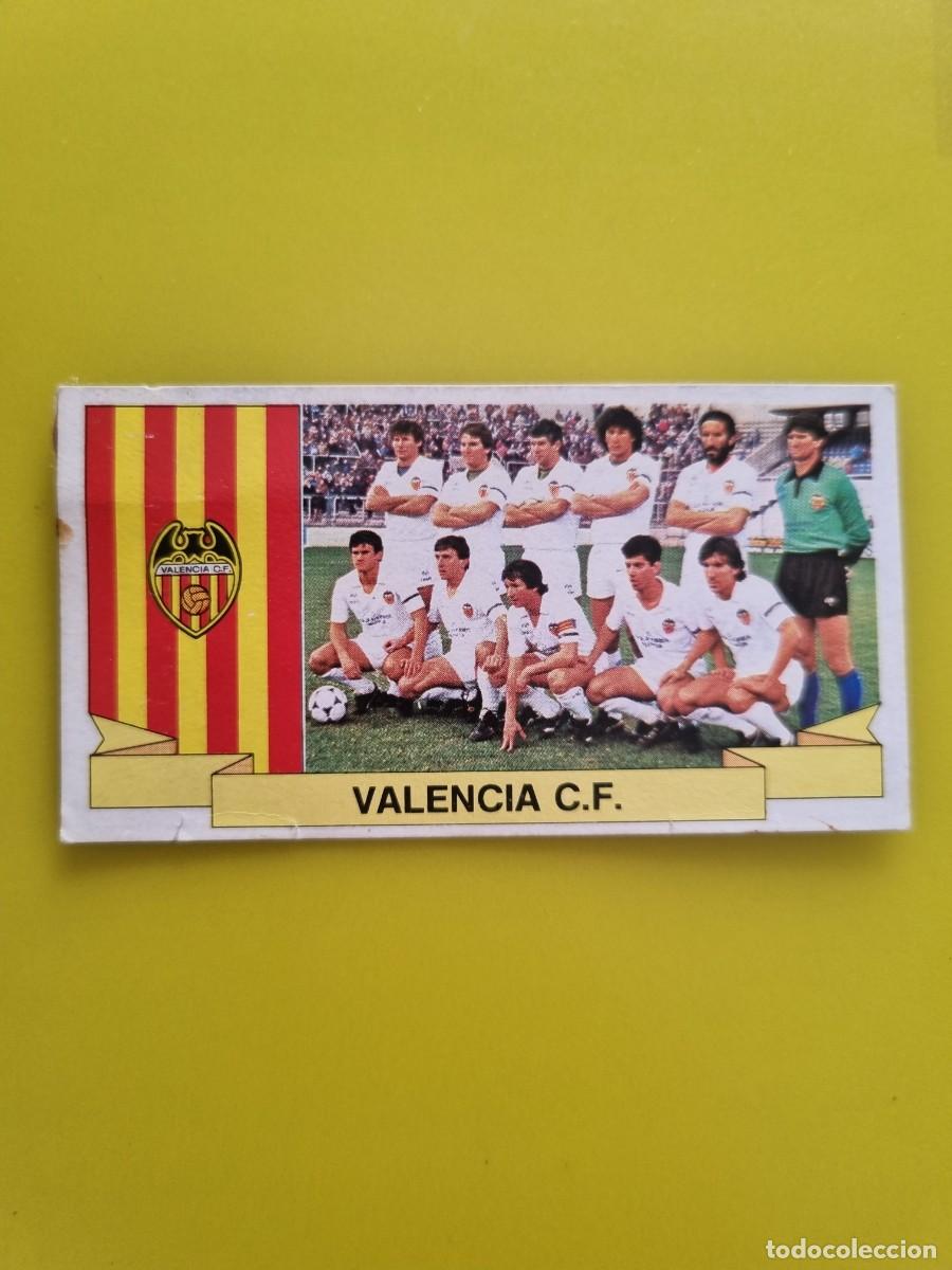 Figurine di Calcio: CROMO DE F&Uacute;TBOL LIGA ESTE 85 86 1985 1986 ALINEACIONES VALENCIA CF DESPEGADO AR926