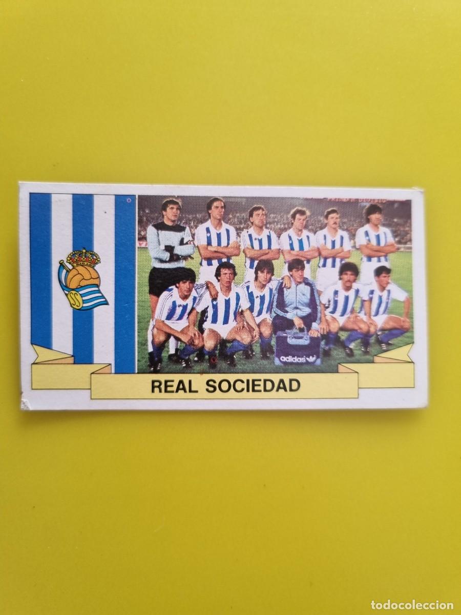 Figurine di Calcio: CROMO DE F&Uacute;TBOL LIGA ESTE 85 86 1985 1986 ALINEACIONES REAL SOCIEDAD DESPEGADO AR926