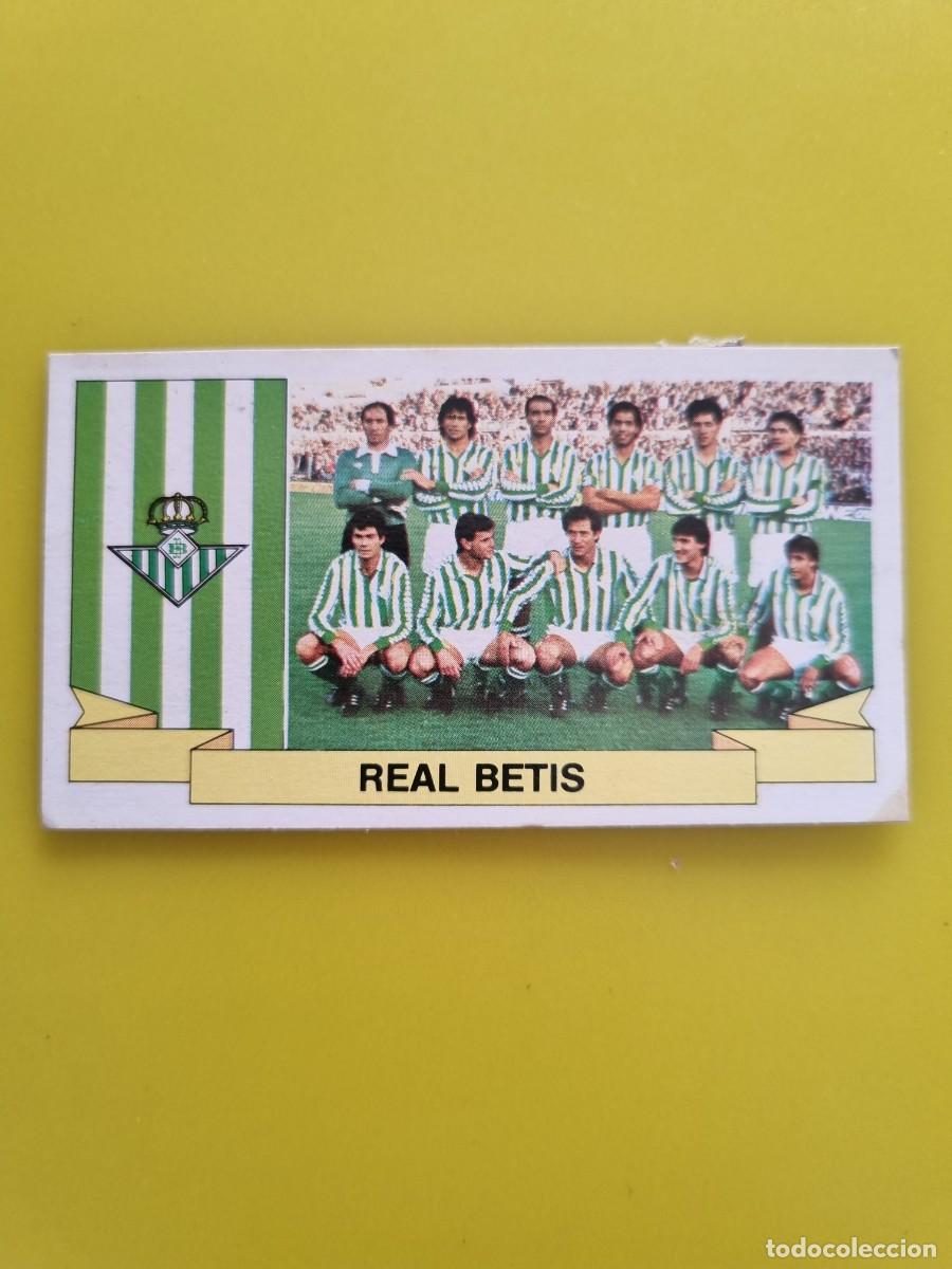 Cartes &agrave; collectionner de Football: CROMO DE F&Uacute;TBOL LIGA ESTE 85 86 1985 1986 ALINEACIONES REAL BETIS DESPEGADO AR926