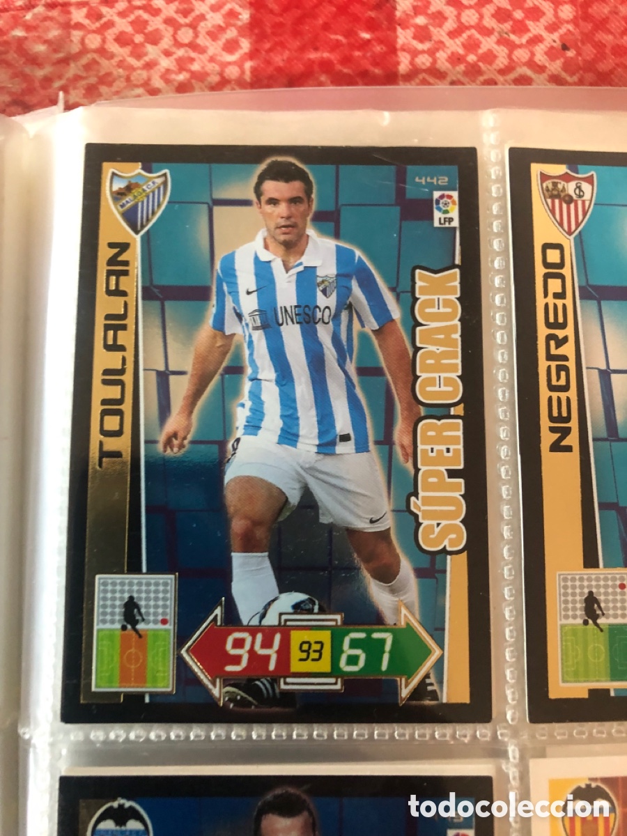 Cromos de f&uacute;tbol: ADRENALYN 2012-2013 442 TOULALAN MALAGA SUPERCRACK 2012-13