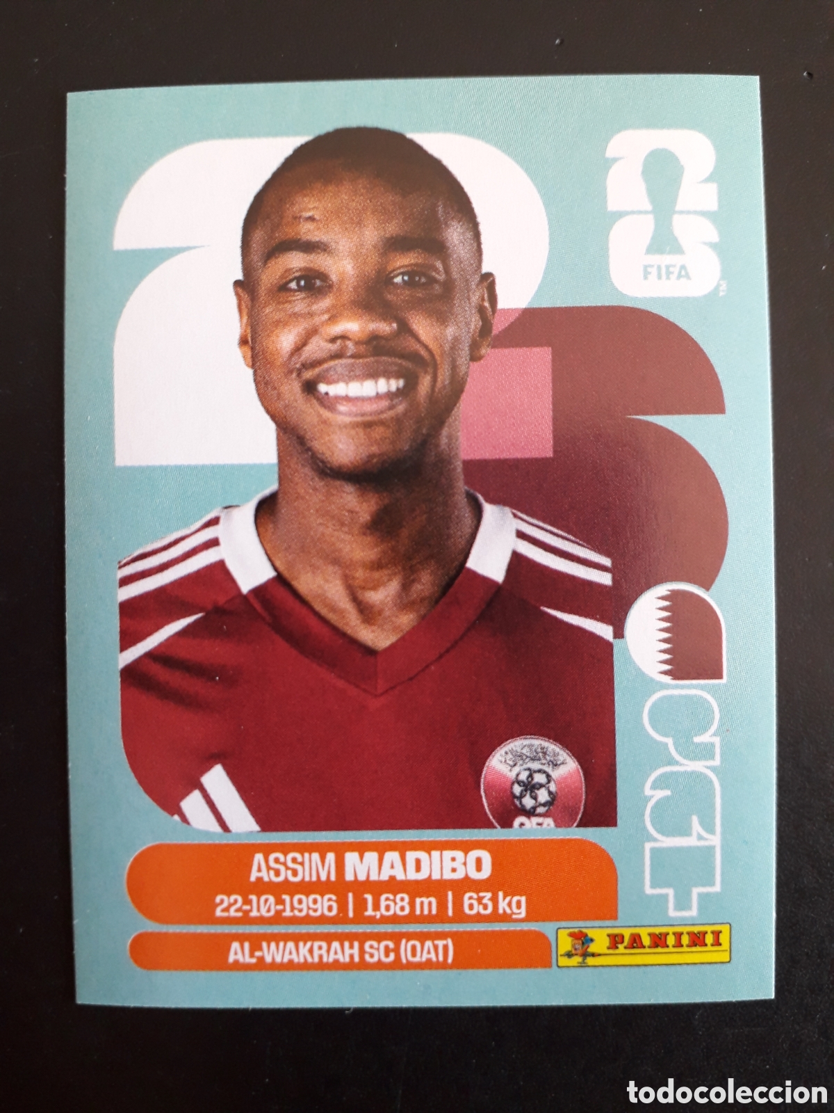 Cromos de f&uacute;tbol: MADIBO QATAR QAT 11 MUNDIAL F&Uacute;TBOL 2026 FIFA WORLD CUP PANINI SIN PEGAR PEDIDO M&Iacute;NIMO 3&euro;