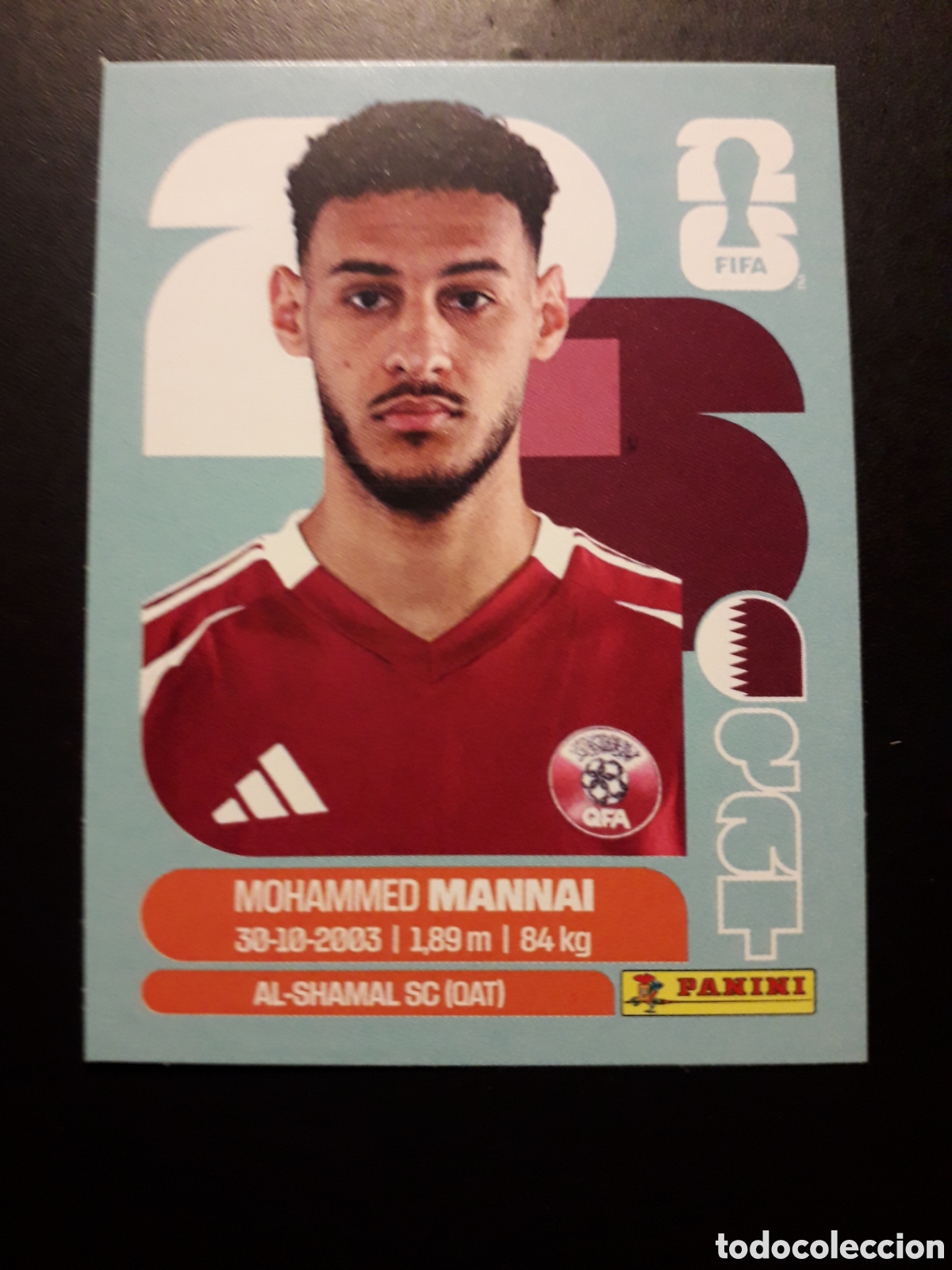 Cromos de f&uacute;tbol: MANNAI QATAR QAT 9 MUNDIAL F&Uacute;TBOL 2026 FIFA WORLD CUP PANINI SIN PEGAR PEDIDO M&Iacute;NIMO 3&euro;