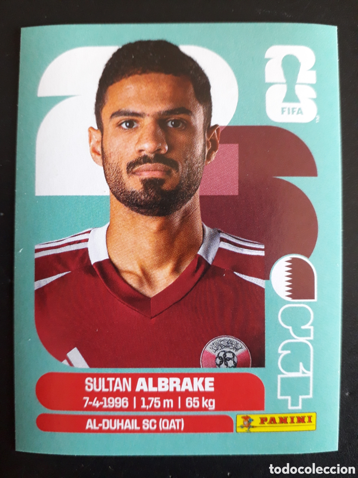 Cromos de f&uacute;tbol: ALBRAKE QATAR QAT 3 MUNDIAL F&Uacute;TBOL 2026 FIFA WORLD CUP PANINI SIN PEGAR PEDIDO M&Iacute;NIMO 3&euro;