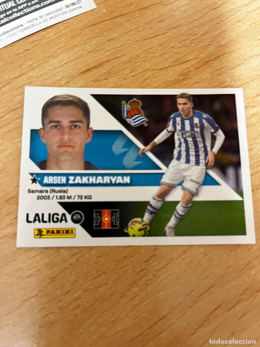 Cromos de f&uacute;tbol: LIGA ESTE 2026 2027 26 27 PANINI N&ordm; 13 B 13B ZAKHARYAN REAL SOCIEDAD