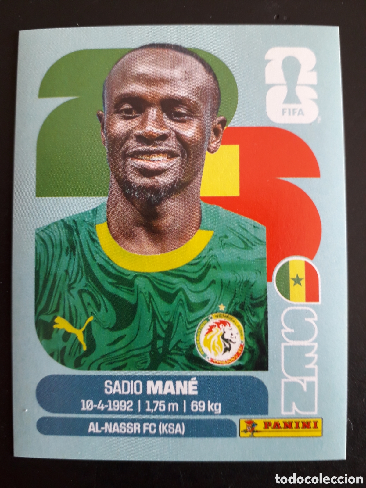 Cartes &agrave; collectionner de Football: SADIO MAN&Eacute; SENEGAL SEN 15 MUNDIAL F&Uacute;TBOL 2026 FIFA WORLD CUP PANINI SIN PEGAR PEDIDO M&Iacute;NIMO 3&euro;