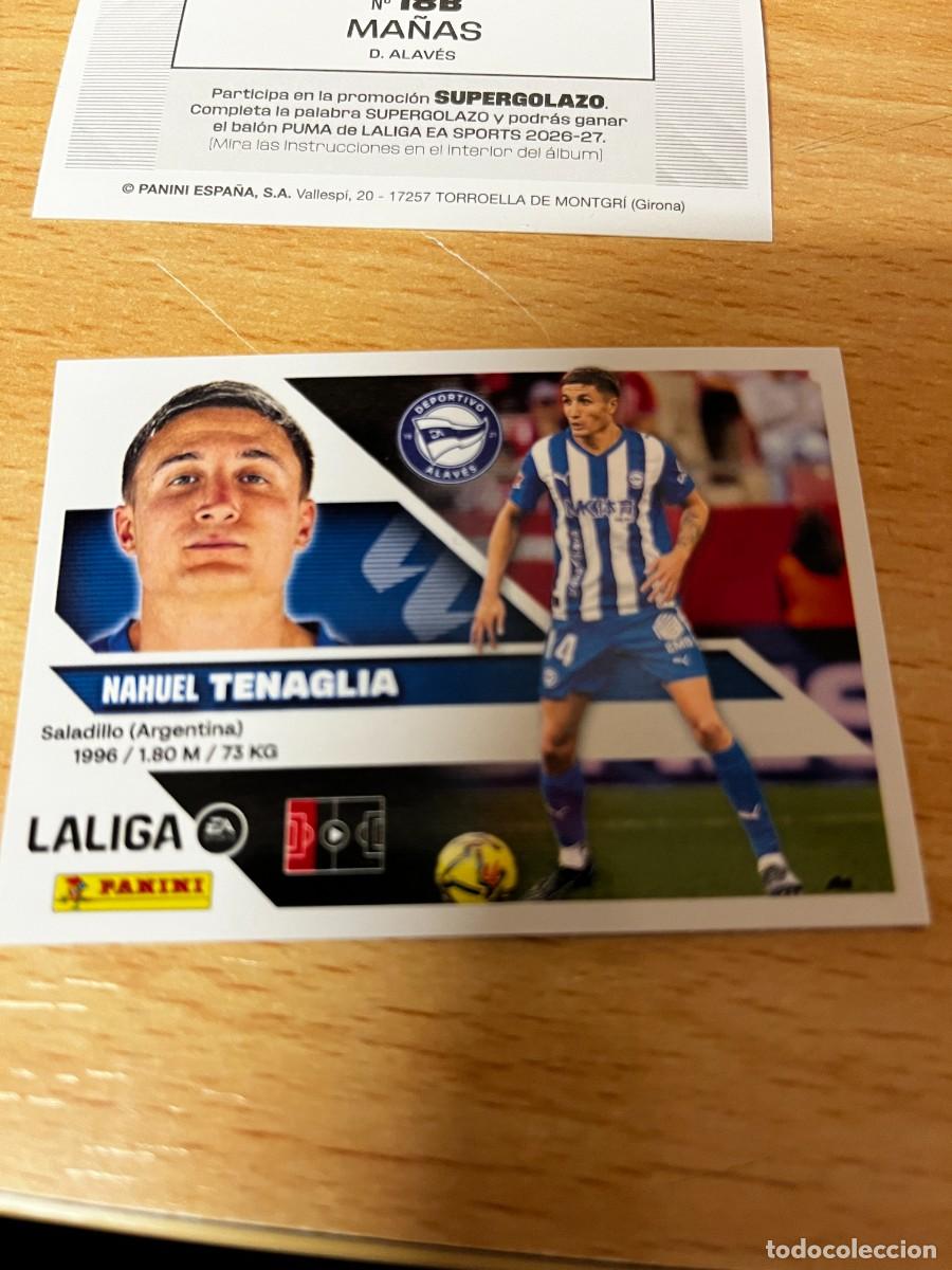 Cartes &agrave; collectionner de Football: LIGA ESTE 2026 2027 26 27 PANINI N&ordm; 7 TENAGLIA ALAVES