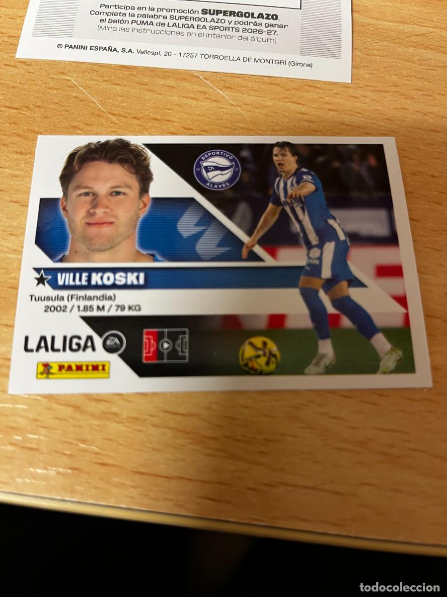 Cartes &agrave; collectionner de Football: LIGA ESTE 2026 2027 26 27 PANINI N&ordm; 6 KOSKI ALAVES