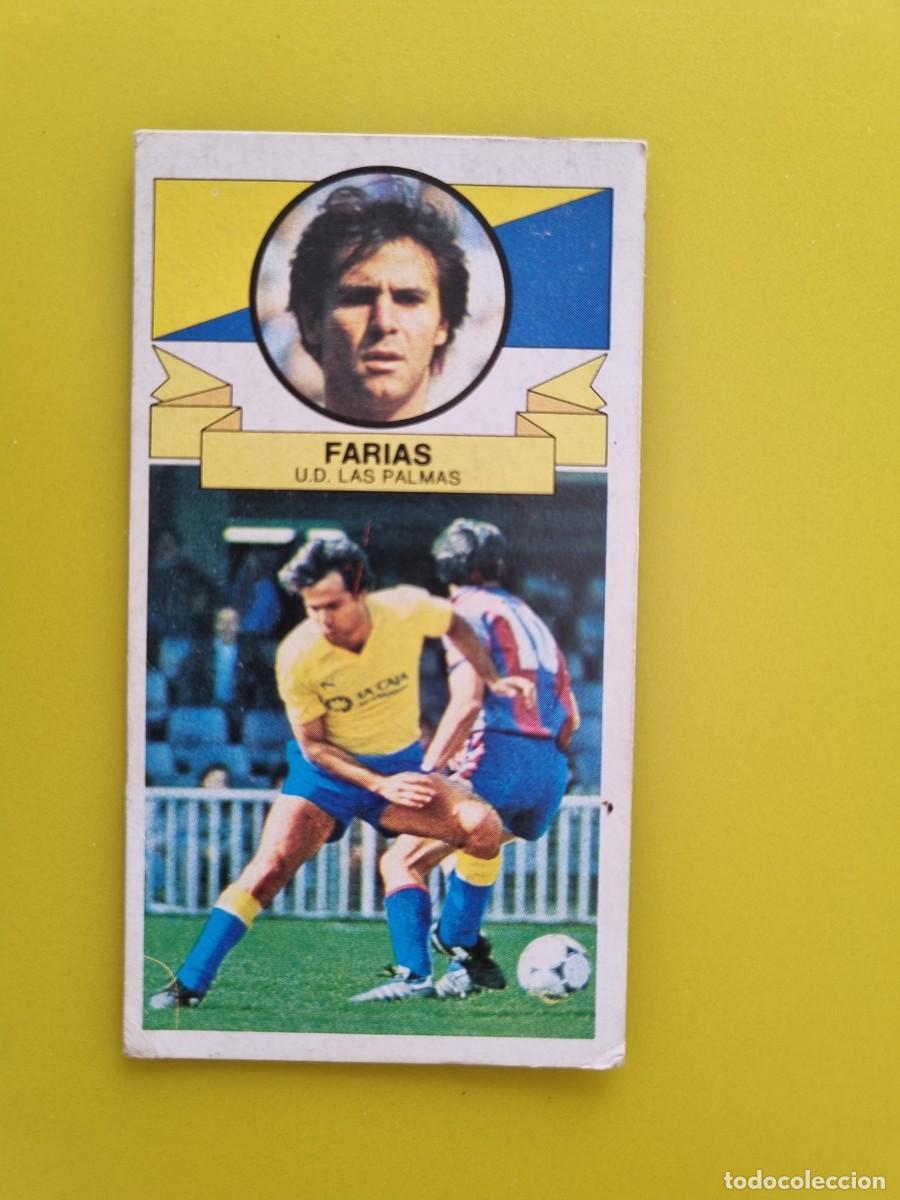 Cromos de f&uacute;tbol: CROMO DE F&Uacute;TBOL LIGA ESTE 85 86 1985 1986 FARIAS DESPEGADO UD LAS PALMAS AR926