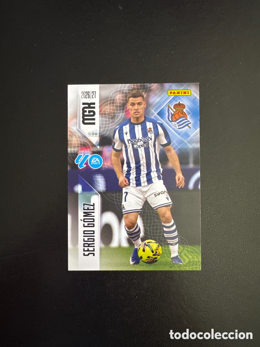 Cromos de f&uacute;tbol: SERGIO G&Oacute;MEZ REAL SOCIEDAD NUMERO 313 MEGACRACKS 2026 2027