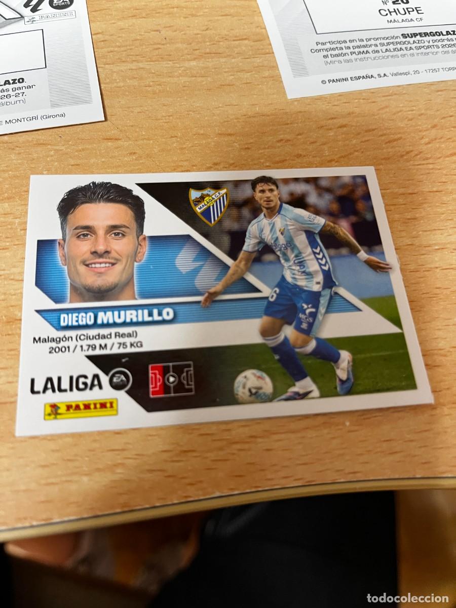 Cromos de f&uacute;tbol: LIGA ESTE 2026 2027 26 27 PANINI N&ordm; 6 MURILLO MALAGA