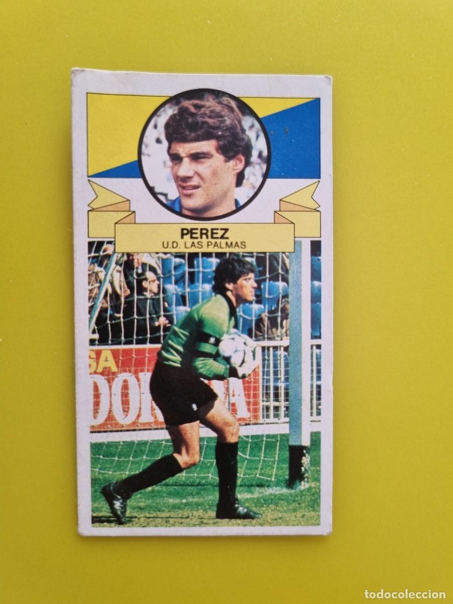 Figurine di Calcio: CROMO DE F&Uacute;TBOL LIGA ESTE 85 86 1985 1986 PEREZ DESPEGADO UD LAS PALMAS AR926