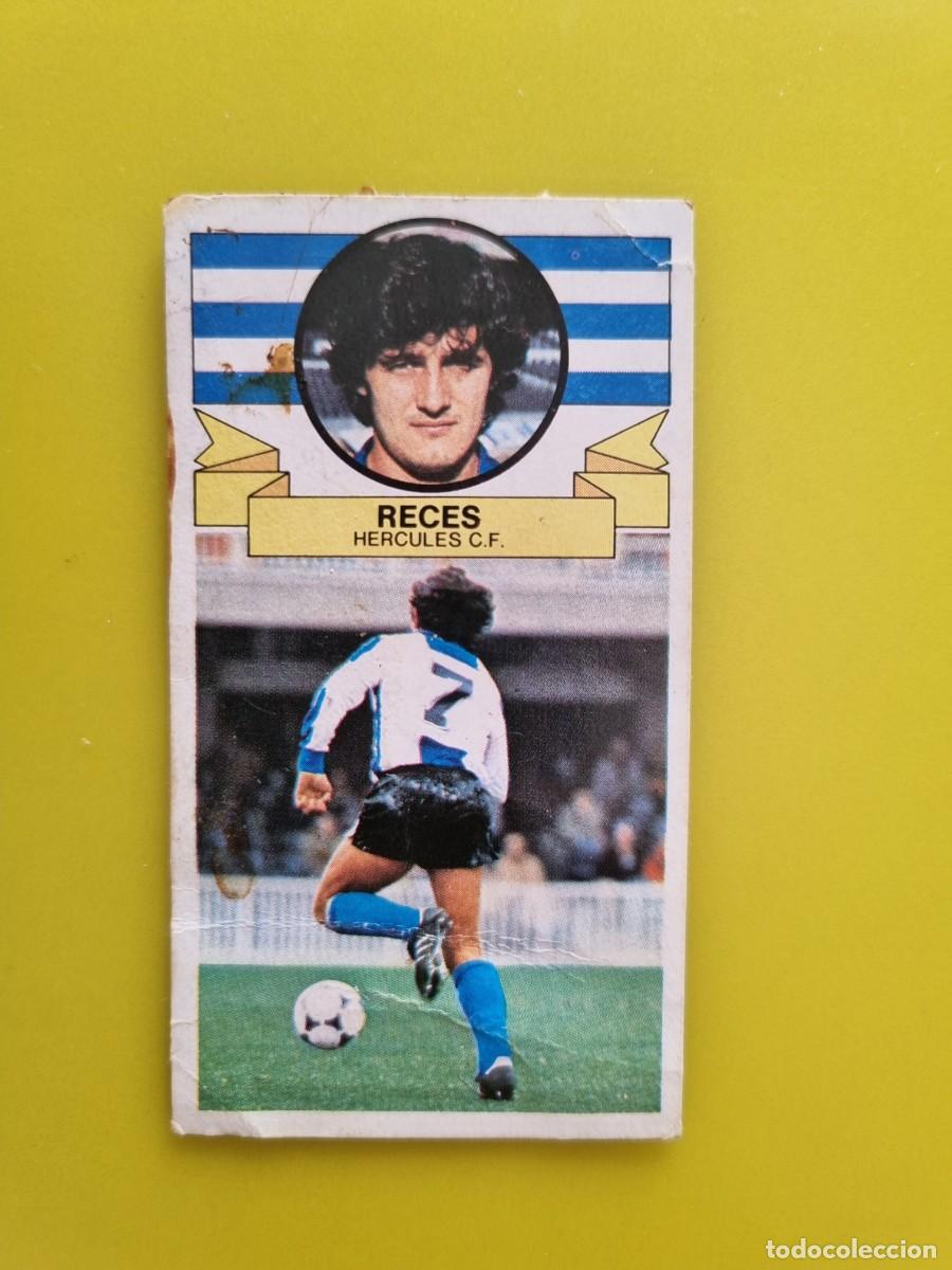Figurine di Calcio: CROMO DE F&Uacute;TBOL LIGA ESTE 85 86 1985 1986 RECES DESPEGADO HERCULES CF AR926