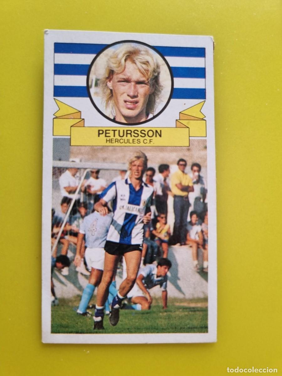 Figurine di Calcio: CROMO DE F&Uacute;TBOL LIGA ESTE 85 86 1985 1986 PETTURSON DESPEGADO HERCULES CF COLOCA AR926