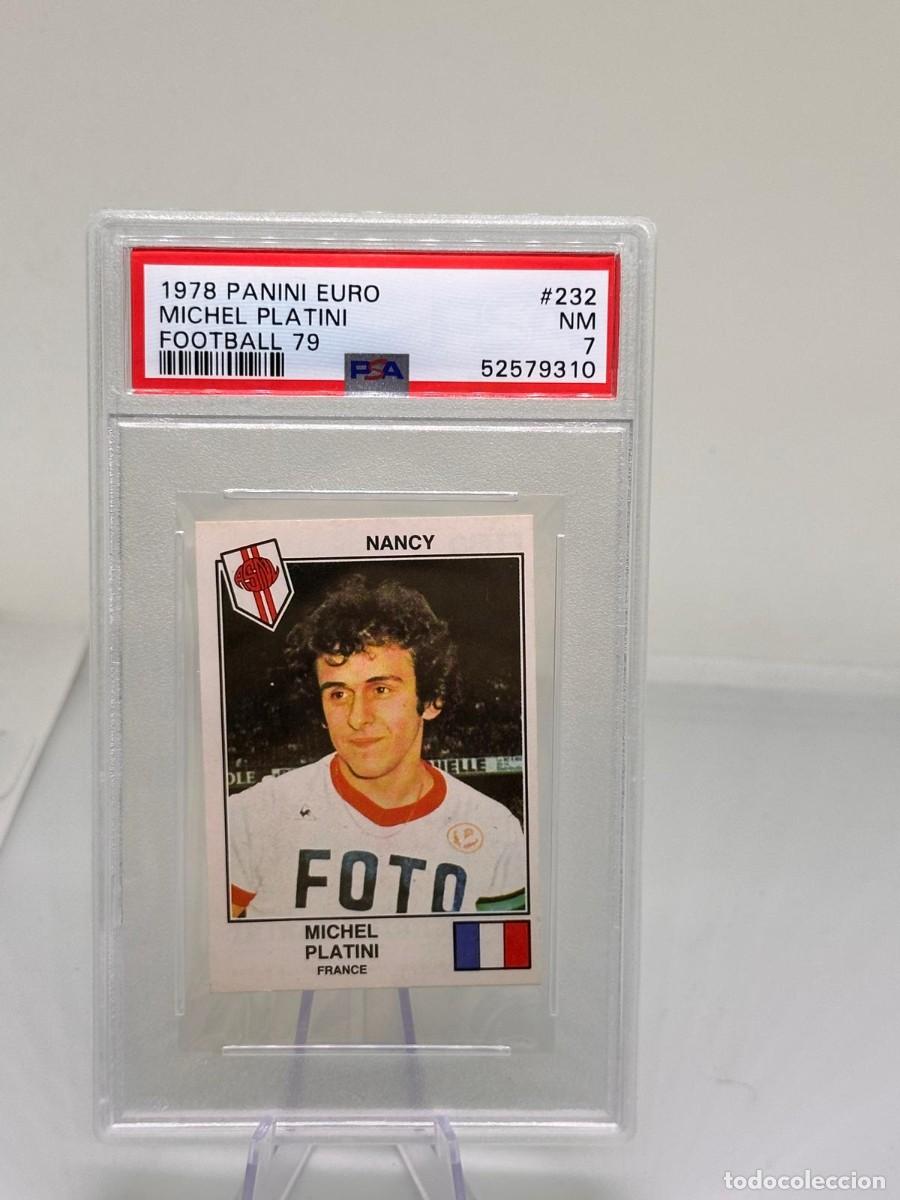 Cromos de Futebol: Michel Platini #232 Francia Panini Euro Football 1978 79 PSA 7