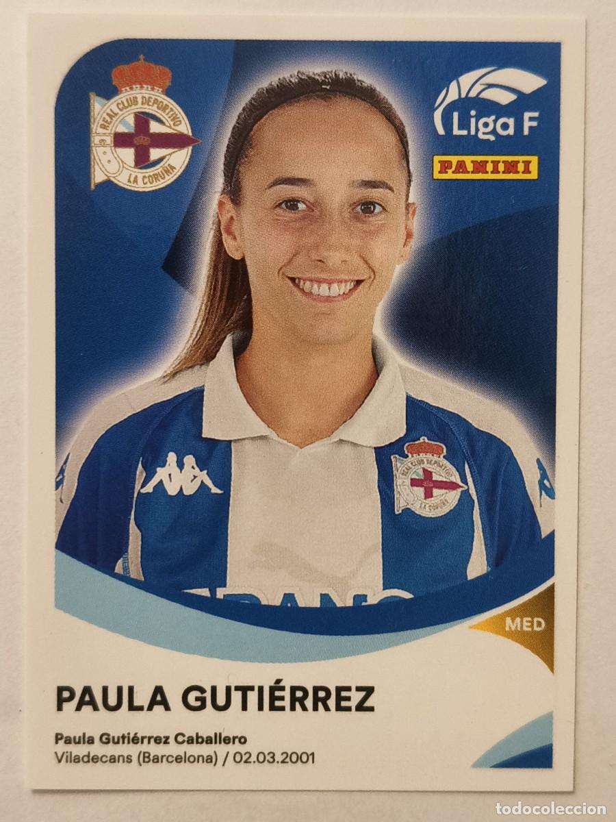 Cromos de f&uacute;tbol: #113 PAULA GUTIERREZ (DEPORTIVO ABANCA) LIGA F 2024/2025 PANINI