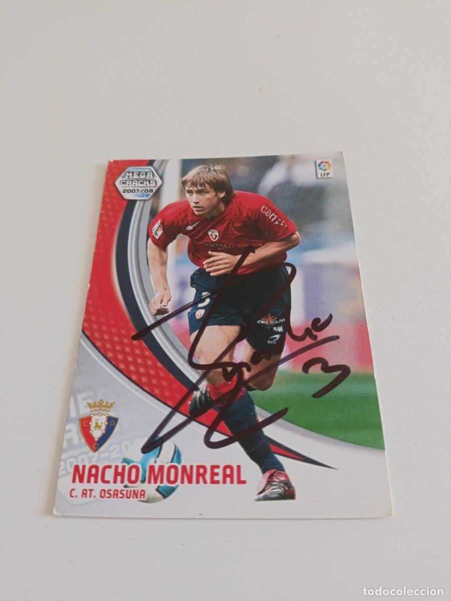 Football Stickers: Auto original de Nacho Monreal Osasuna