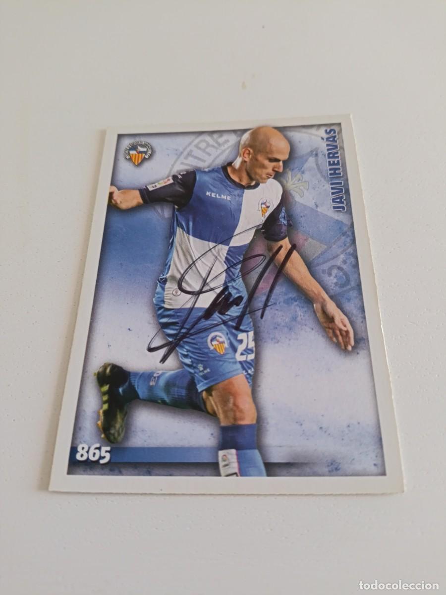 Cromos de f&uacute;tbol: Auto original de Javi Herv&aacute;s Sabadell