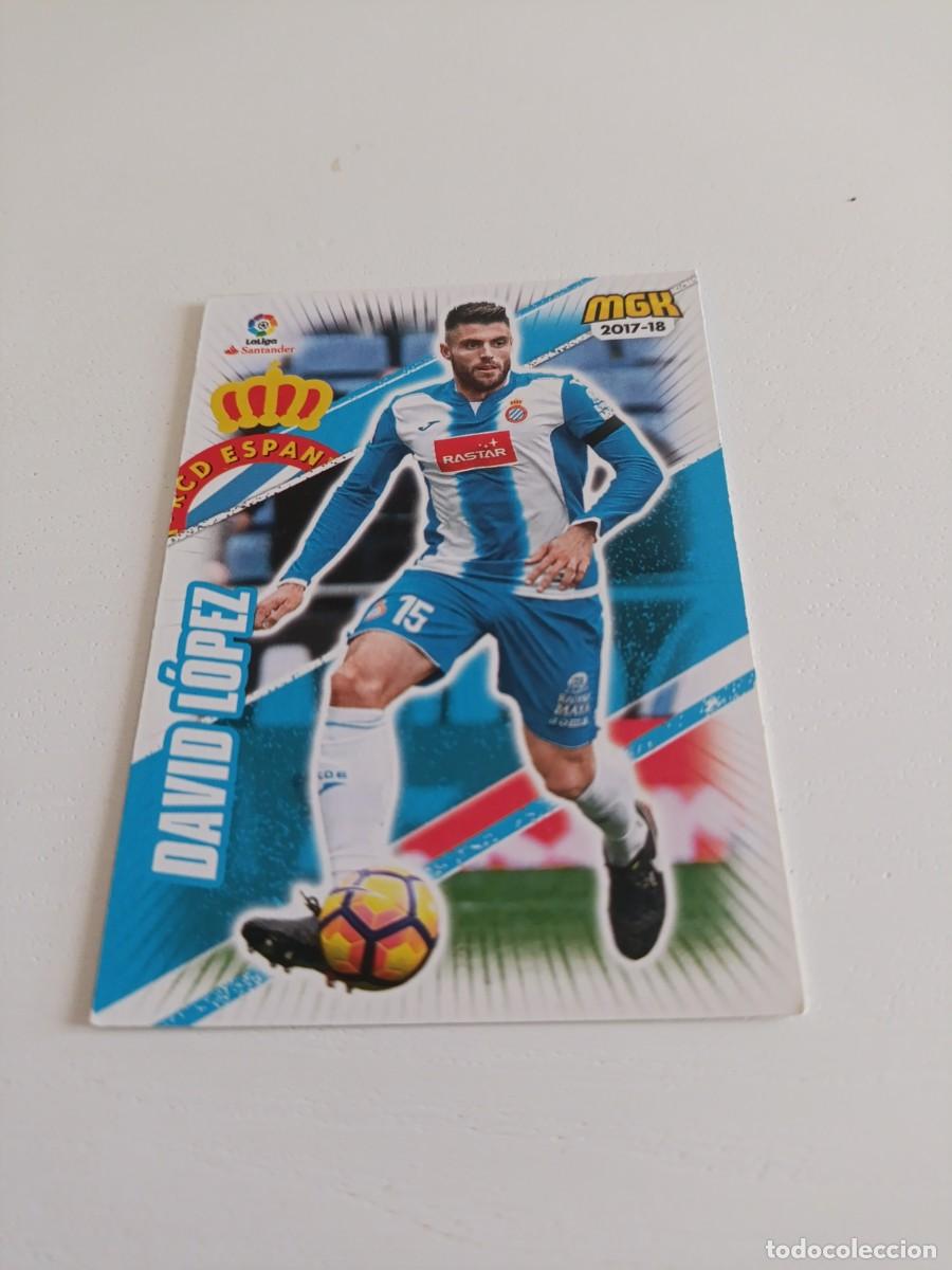Cromos de f&uacute;tbol: David L&oacute;pez espa&ntilde;ol megacracks 17/18