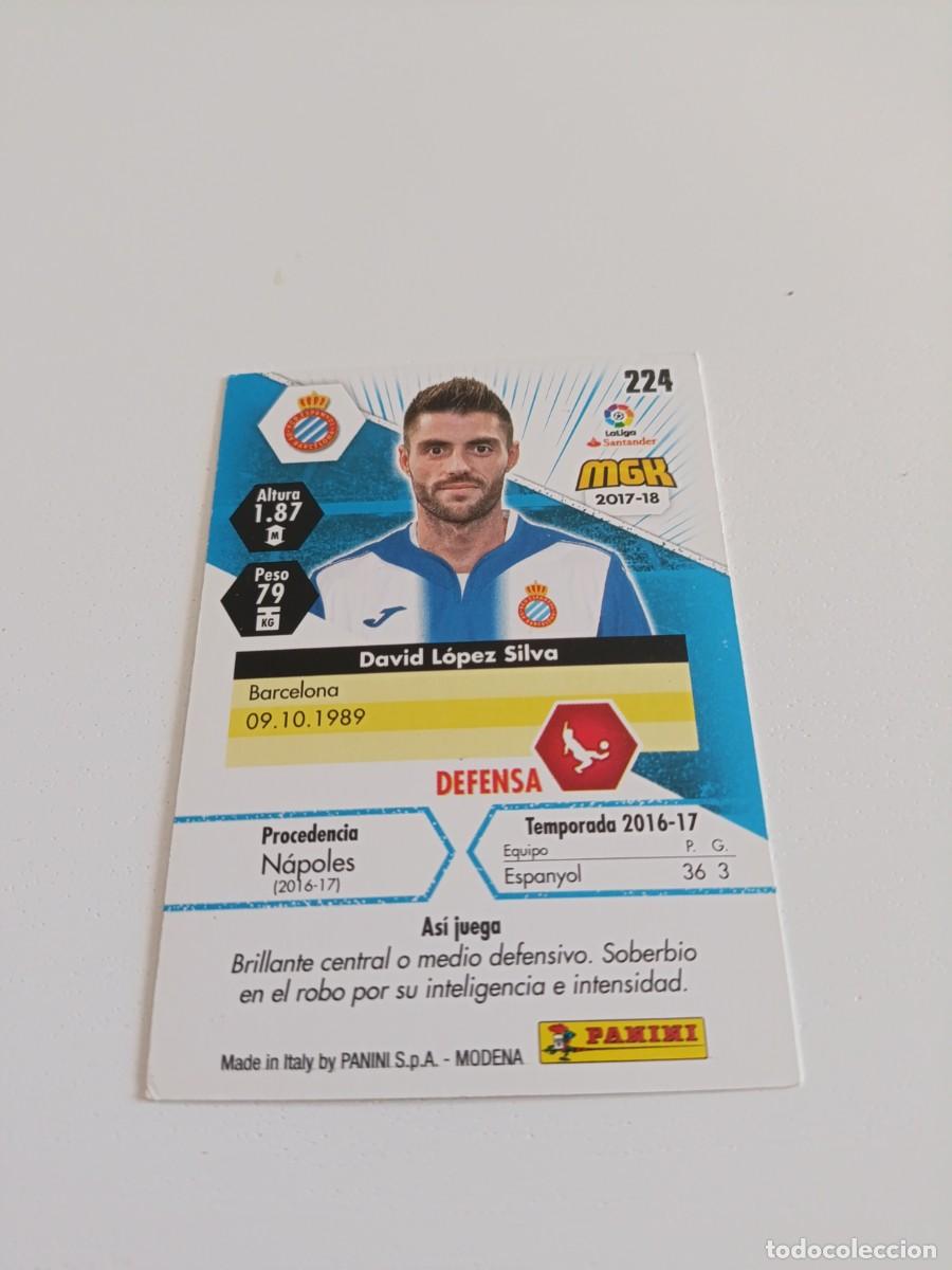 Cromos de f&uacute;tbol: David L&oacute;pez espa&ntilde;ol megacracks 17/18 - Foto 2