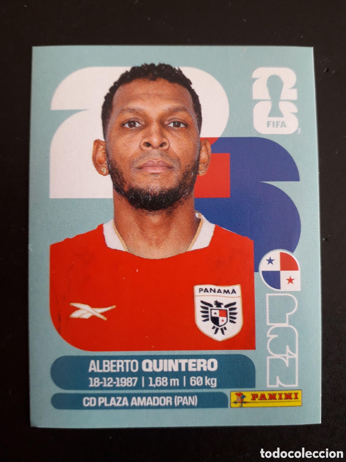 Cromos de f&uacute;tbol: QUINTERO PANAM&Aacute; PAN 20 MUNDIAL F&Uacute;TBOL 2026 FIFA WORLD CUP PANINI SIN PEGAR PEDIDO M&Iacute;NIMO 3&euro;