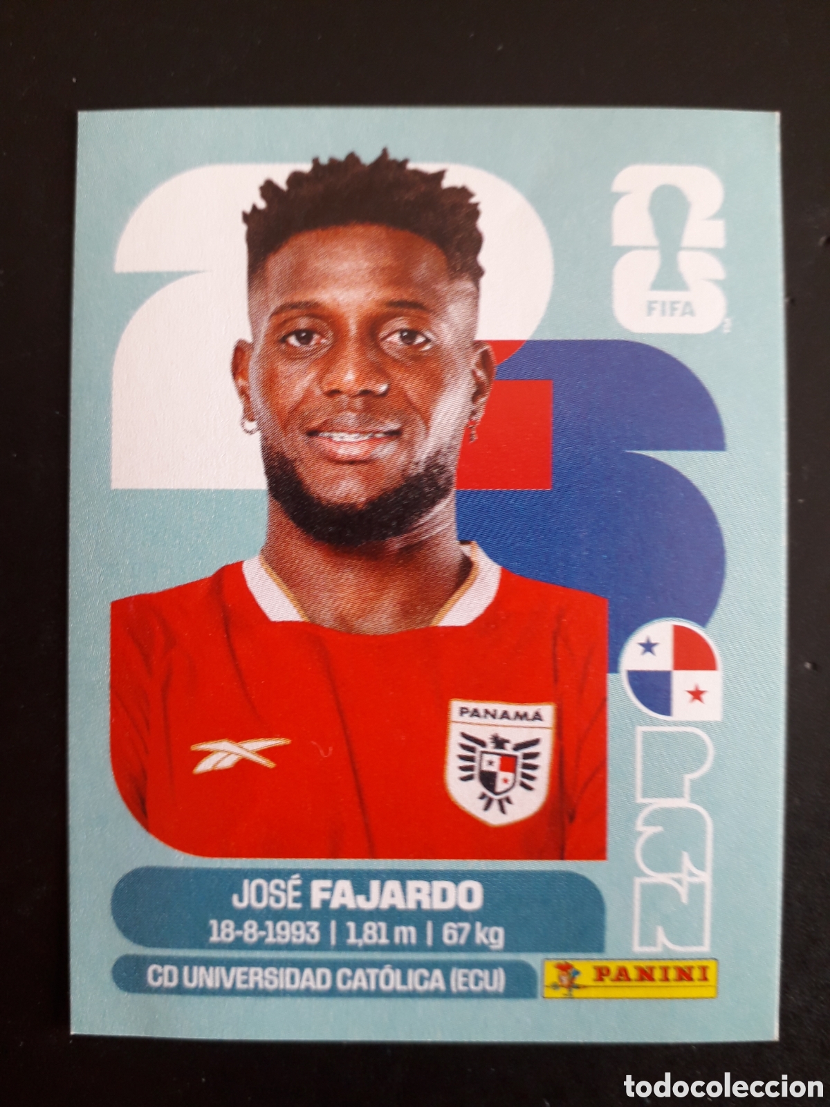 Cromos de f&uacute;tbol: FAJARDO PANAM&Aacute; PAN 17 MUNDIAL F&Uacute;TBOL 2026 FIFA WORLD CUP PANINI SIN PEGAR PEDIDO M&Iacute;NIMO 3&euro;