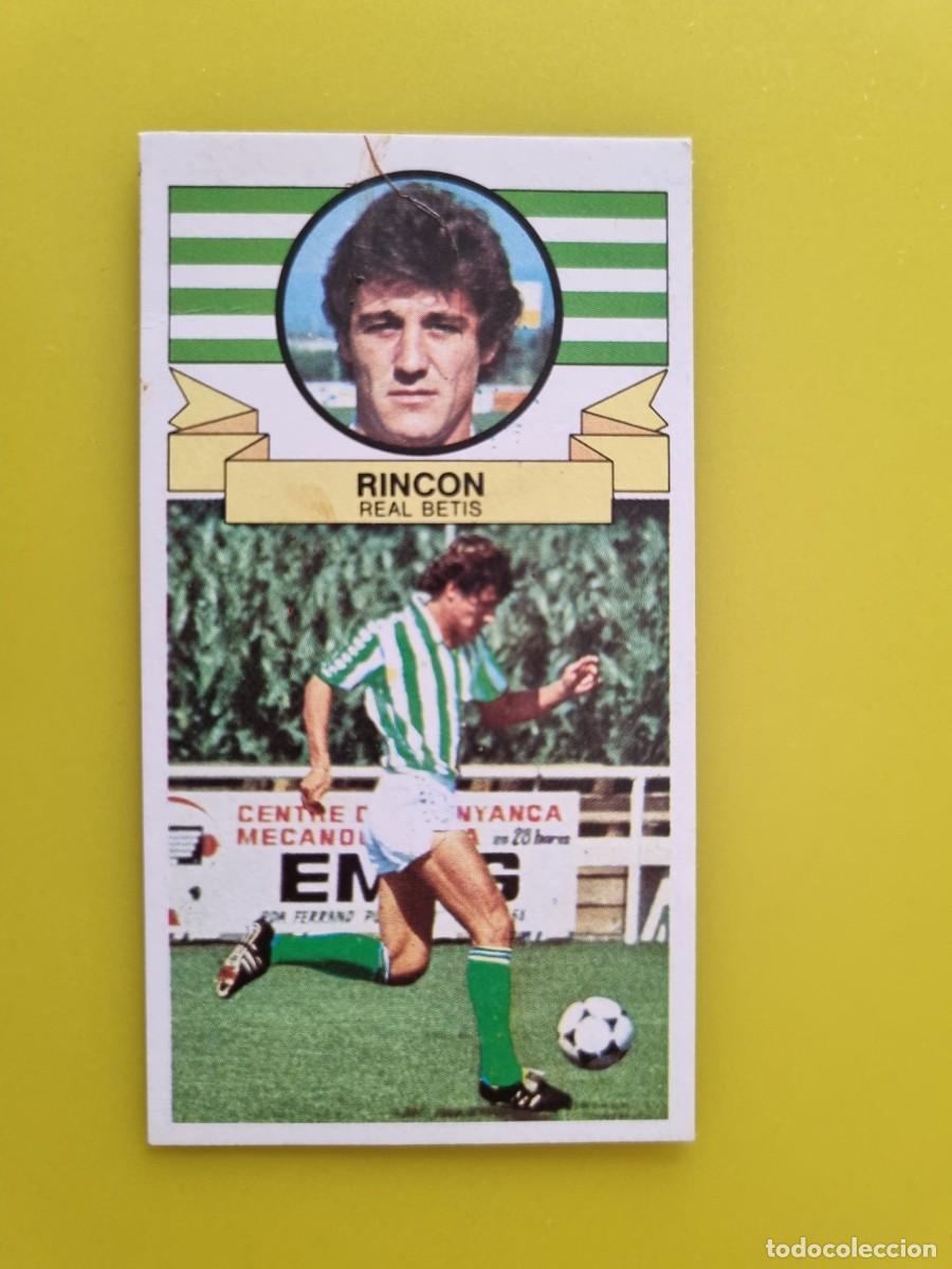 Cromos de f&uacute;tbol: CROMO DE F&Uacute;TBOL LIGA ESTE 85 86 1985 1986 RINCON DESPEGADO REAL BETIS AR926
