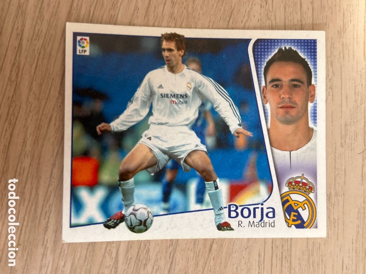 Cromos de f&uacute;tbol: BORJA REAL MADRID LIGA ESTE 2004 2005 04 05 NUNCA PEGADO SIN PEGAR